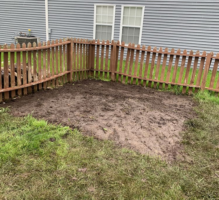 After: A Dirt Removal Project in Fishers, IN